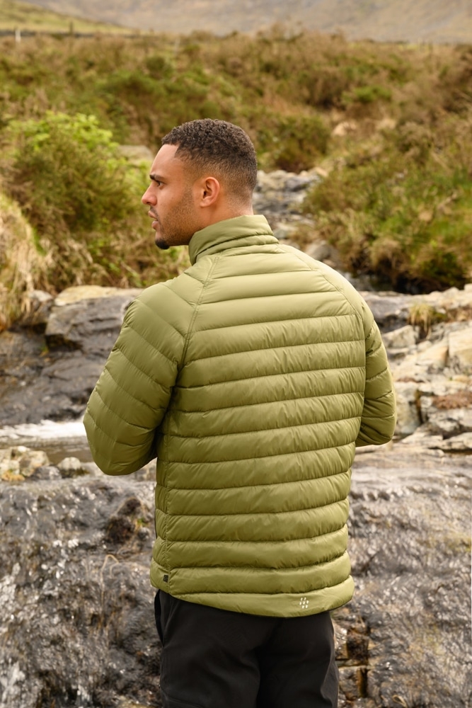 Mac in a Sac Polar Mens Reversible Down Jacket Khaki/Black L