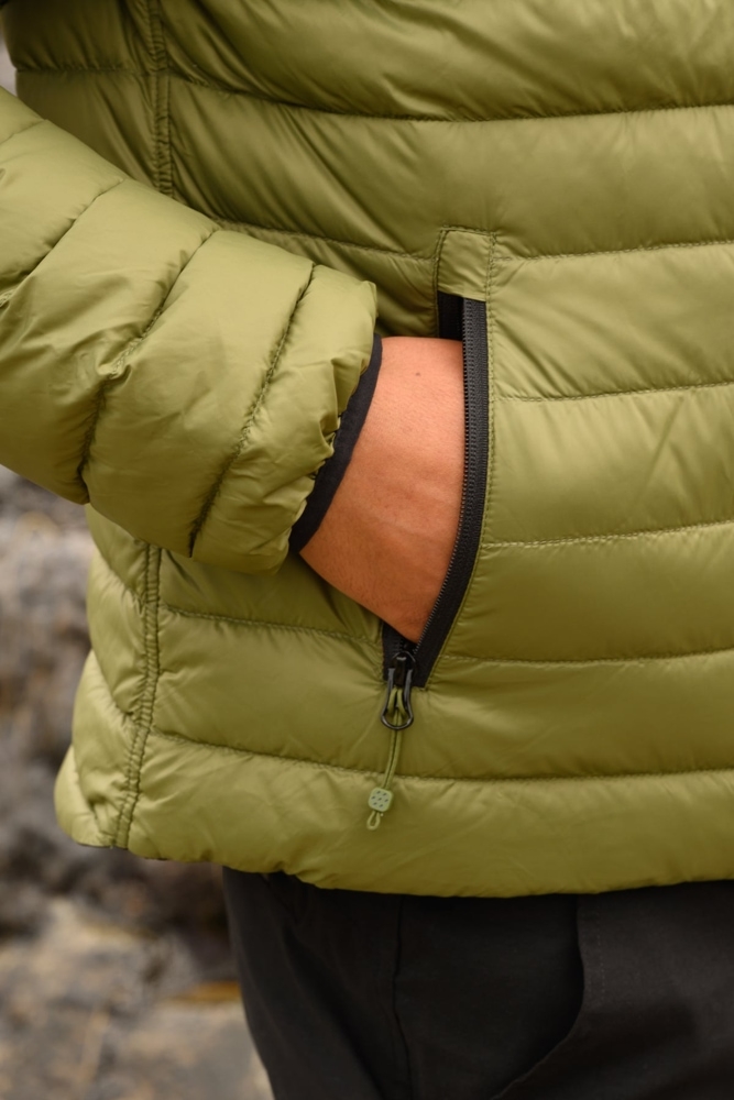 Mac in a Sac Polar Mens Reversible Down Jacket Khaki/Black M