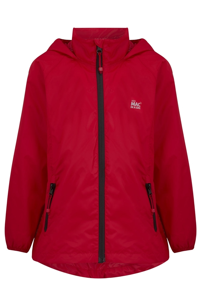 Mac in a Sac Mini Origin 2 Packable Kids Jacket Red 2-4Yr