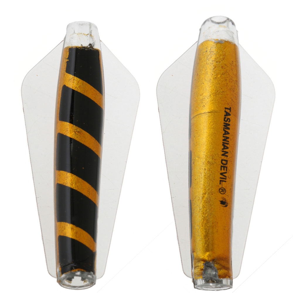 Tasmanian Devil Lure Twin Pack 13g Gold/Zebra