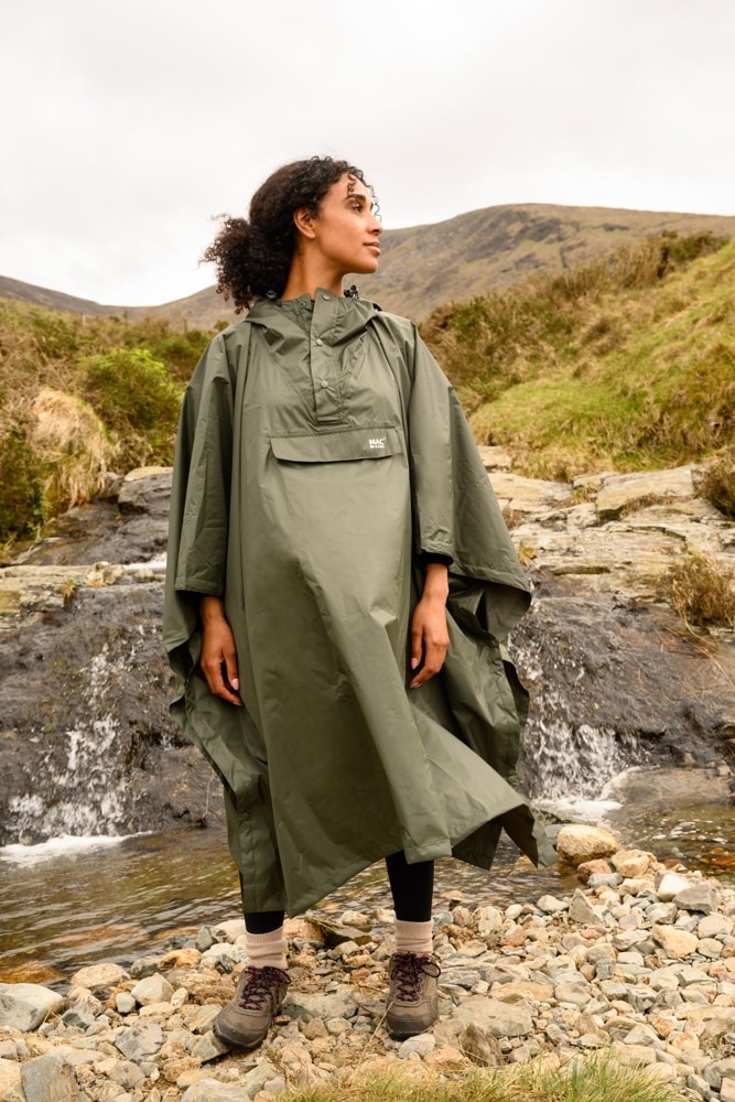Mac in a Sac Origin 2 Waterproof Poncho Khaki