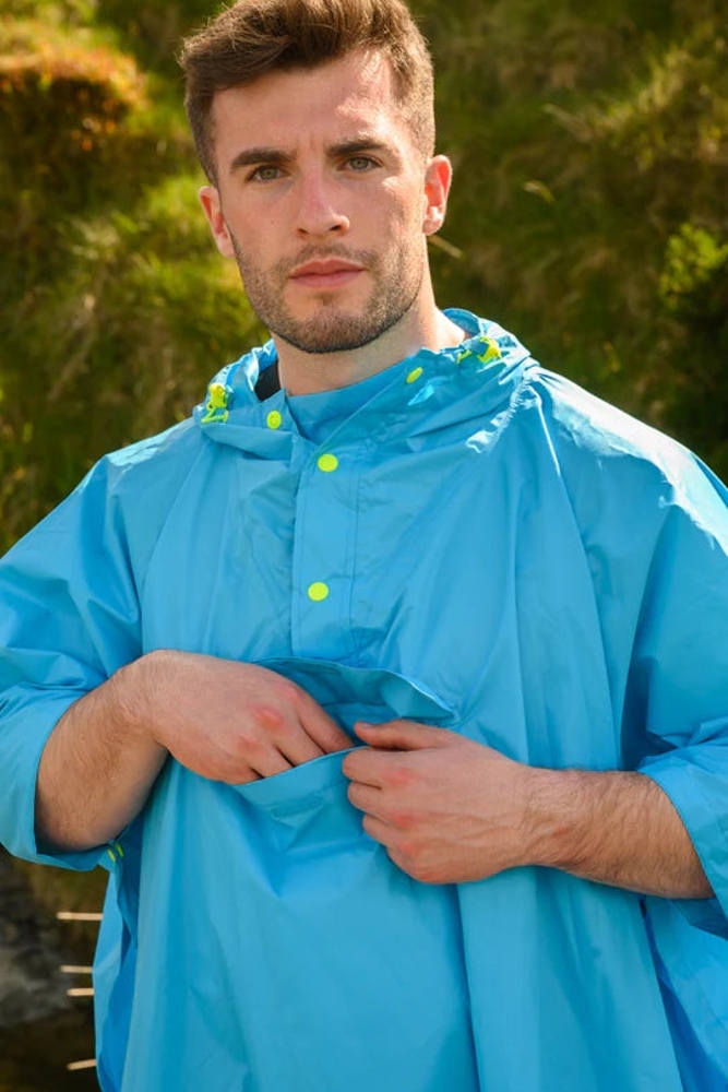 Mac in a Sac Origin 2 Poncho Neon Blue