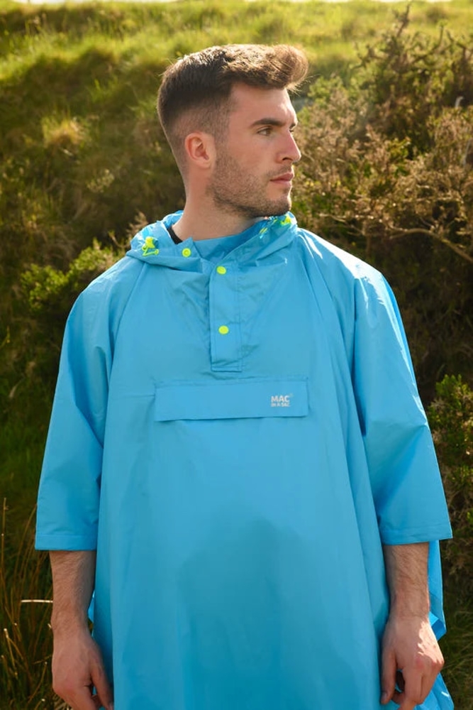 Mac in a Sac Origin 2 Poncho Neon Blue