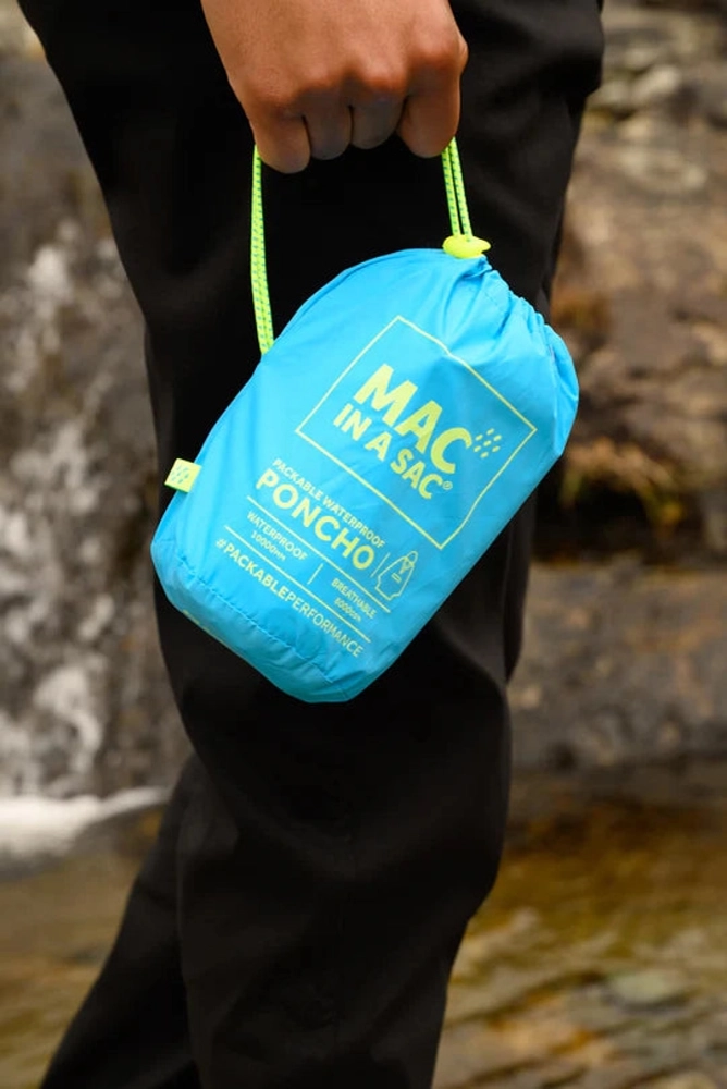 Mac in a Sac Origin 2 Poncho Neon Blue Mac in a Sac Origin 2 Poncho Neon Blue