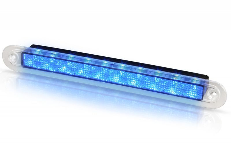 Hella Marine LED Courtesy Recess Strip Lamp (Wide Rim) 12V Blue
