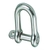 Sinox S360LK 316 Captive Pin D Shackle M5