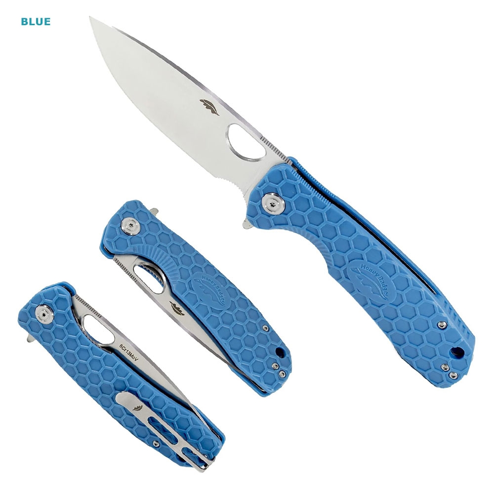 Honey Badger Drop Point Flipper Pocket Knife Large 9cm
