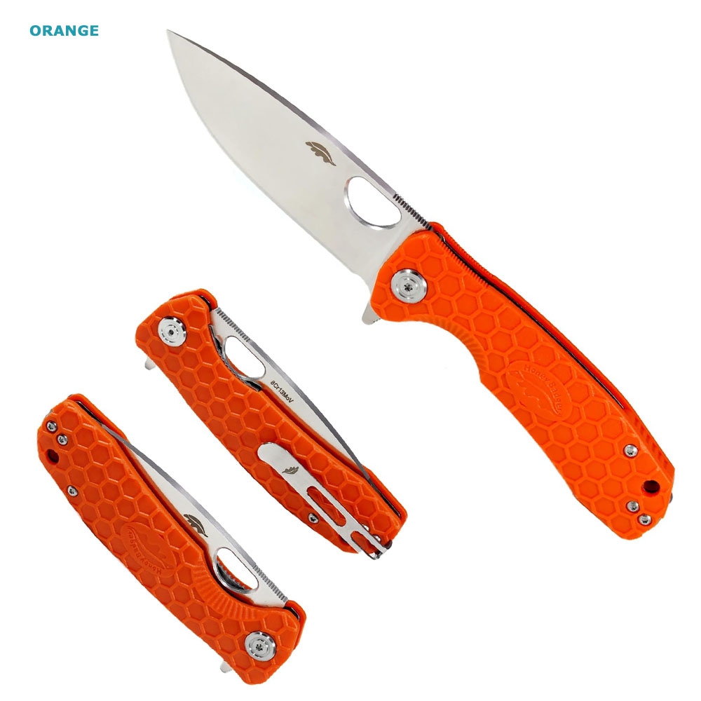 Honey Badger Drop Point Flipper Pocket Knife Large 9cm
