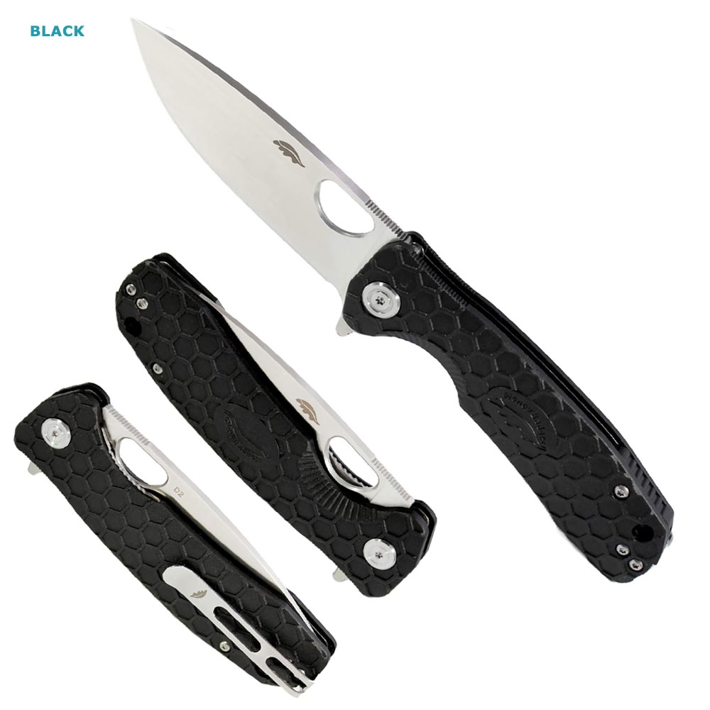 Honey Badger Drop Point Flipper Pocket Knife Large 9cm