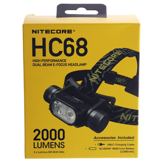 Nitecore HC68 Rechargeable Focusing Headlamp 2000lm