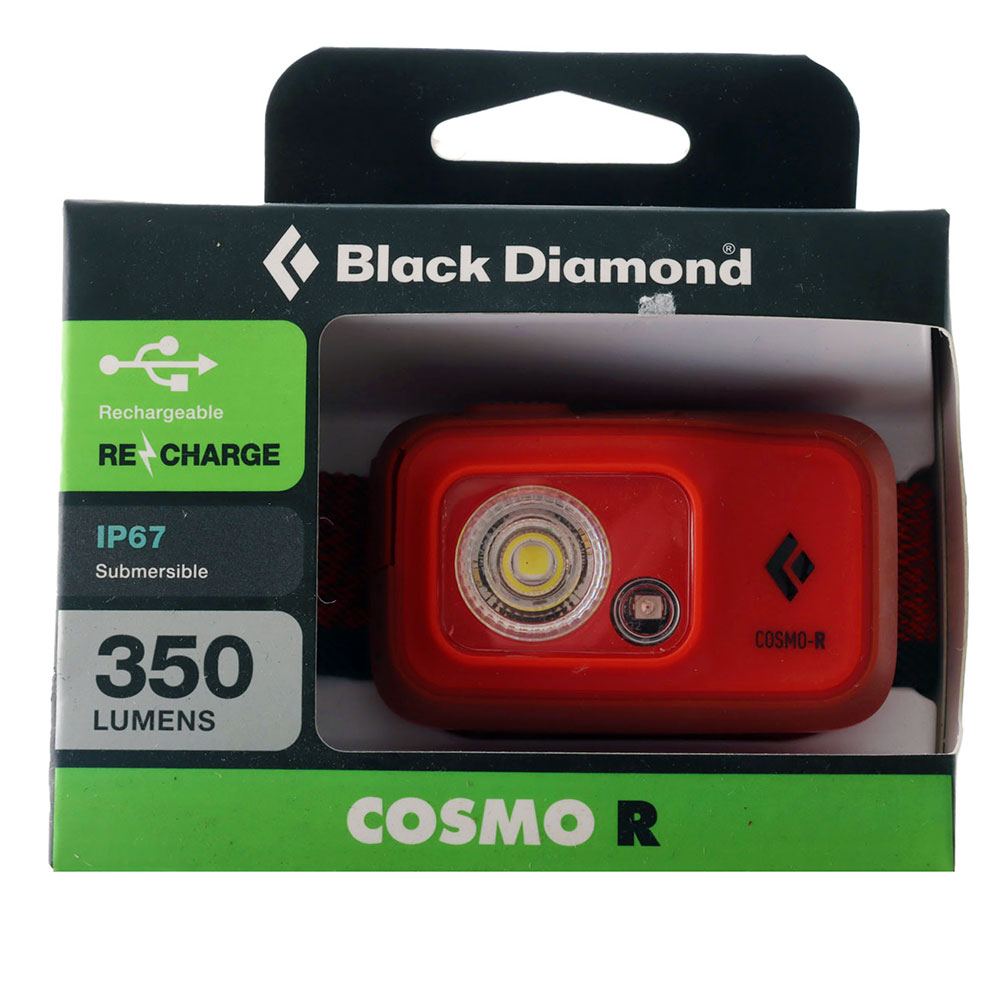 Black Diamond Cosmo-R Rechargeable Headlamp 350lm Red