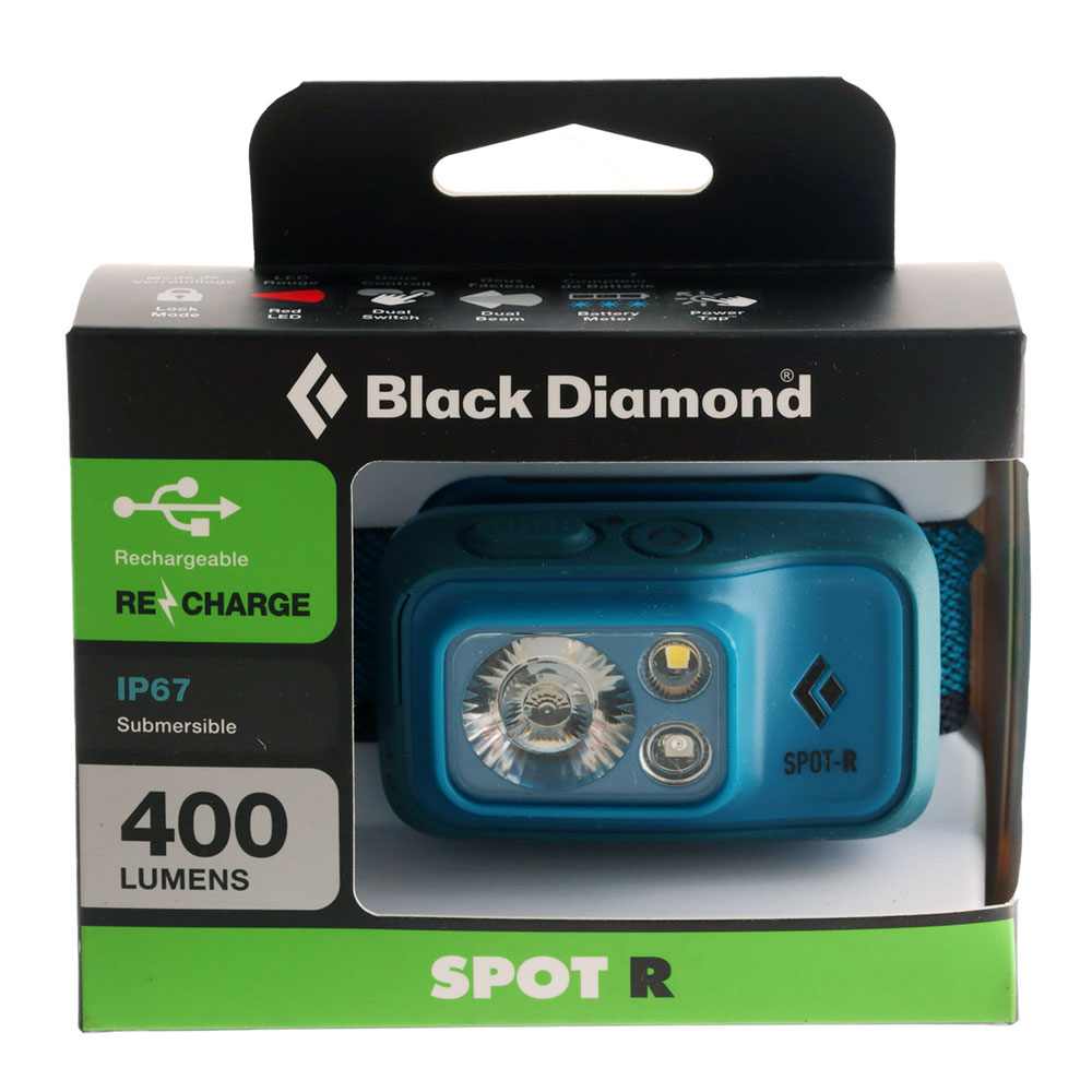 Black Diamond Spot-R Rechargeable Headlamp 400lm Blue