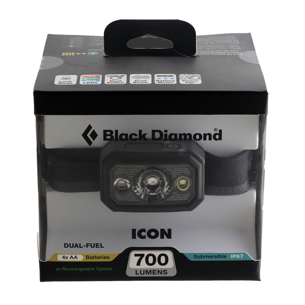 Black Diamond Icon Headlamp 700lm Grey