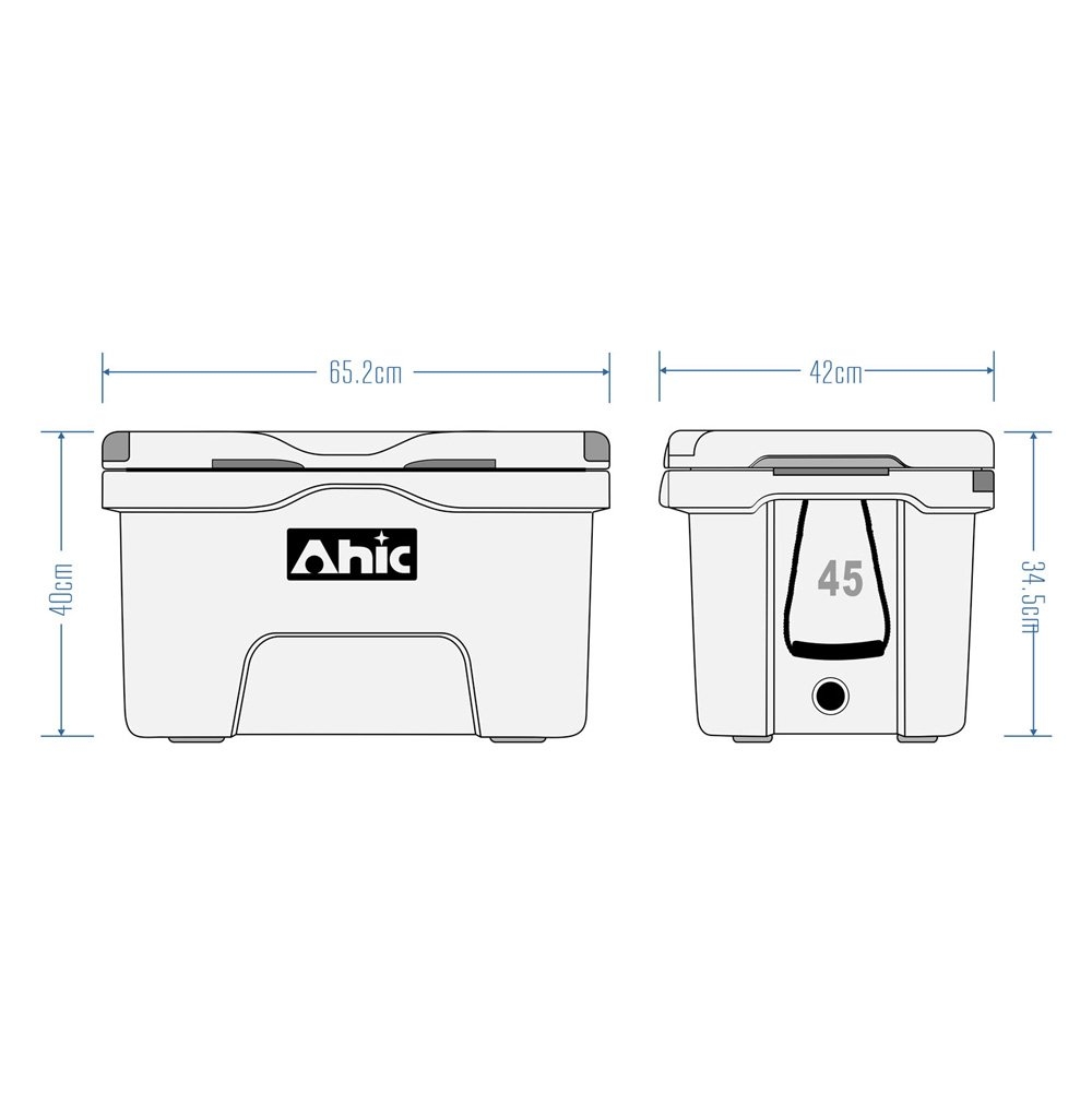 Heavy Duty Roto Chilly Bin Cooler Box 45L Green