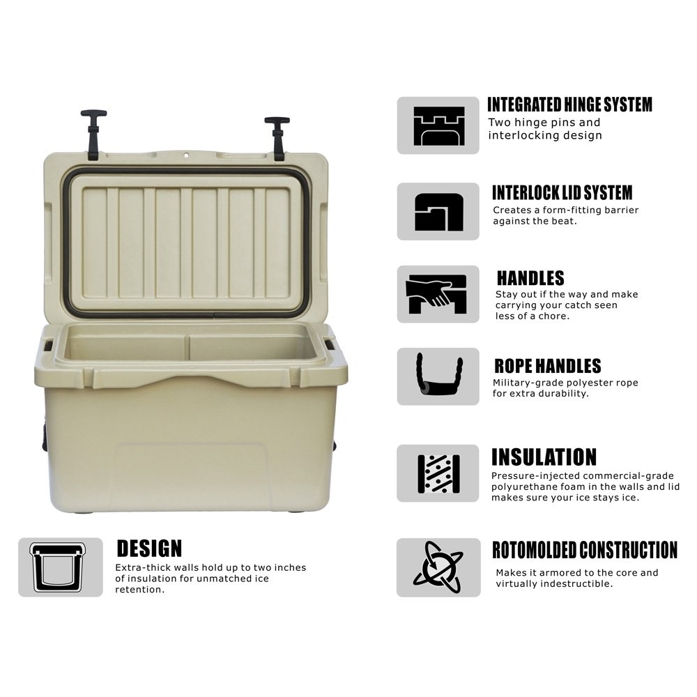 Heavy Duty Roto Chilly Bin Cooler Box 45L Green