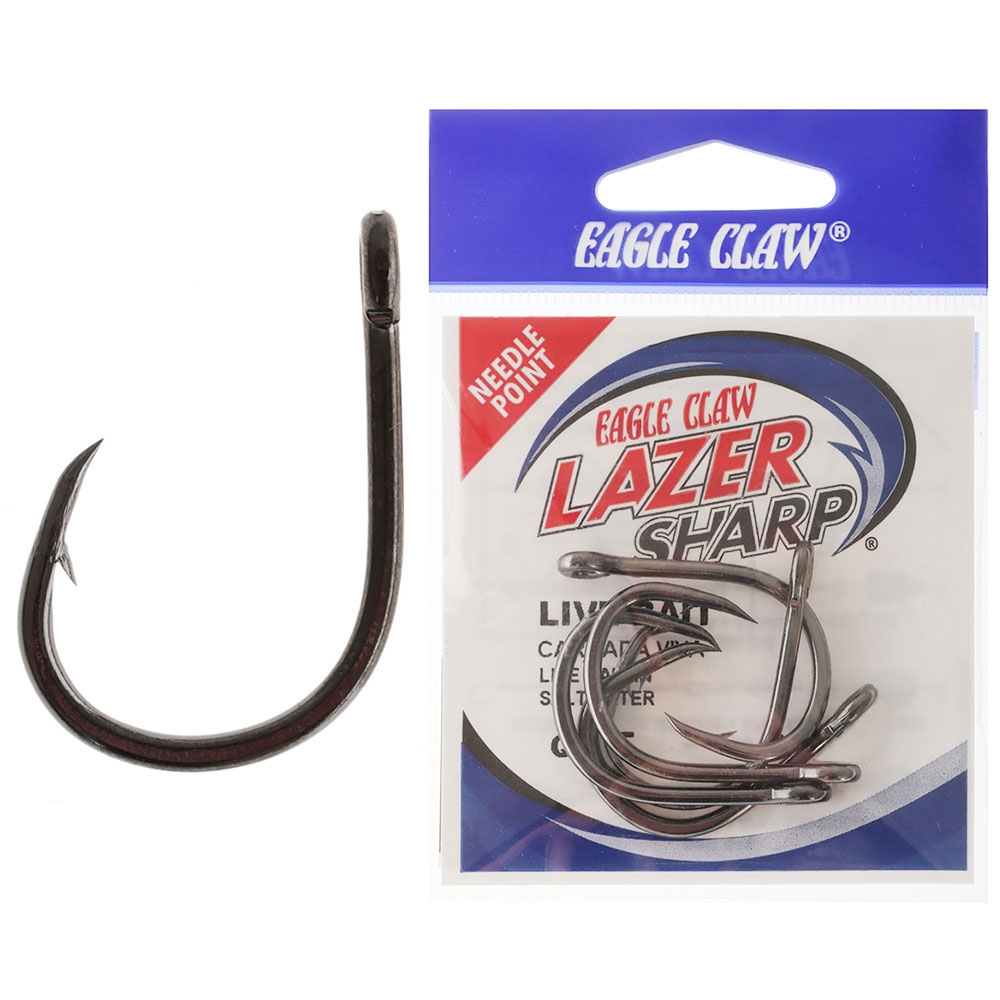 Eagle Claw L8 Heavy Wire Extreme Live Bait Hooks 7/0 Qty 5