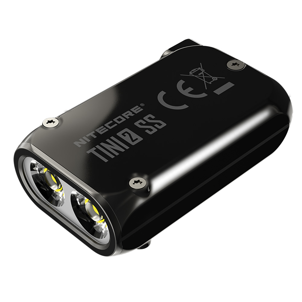 NITECORE TINI 2 Stainless Steel USB-C Rechargeable Keychain Torch 500 Lumens