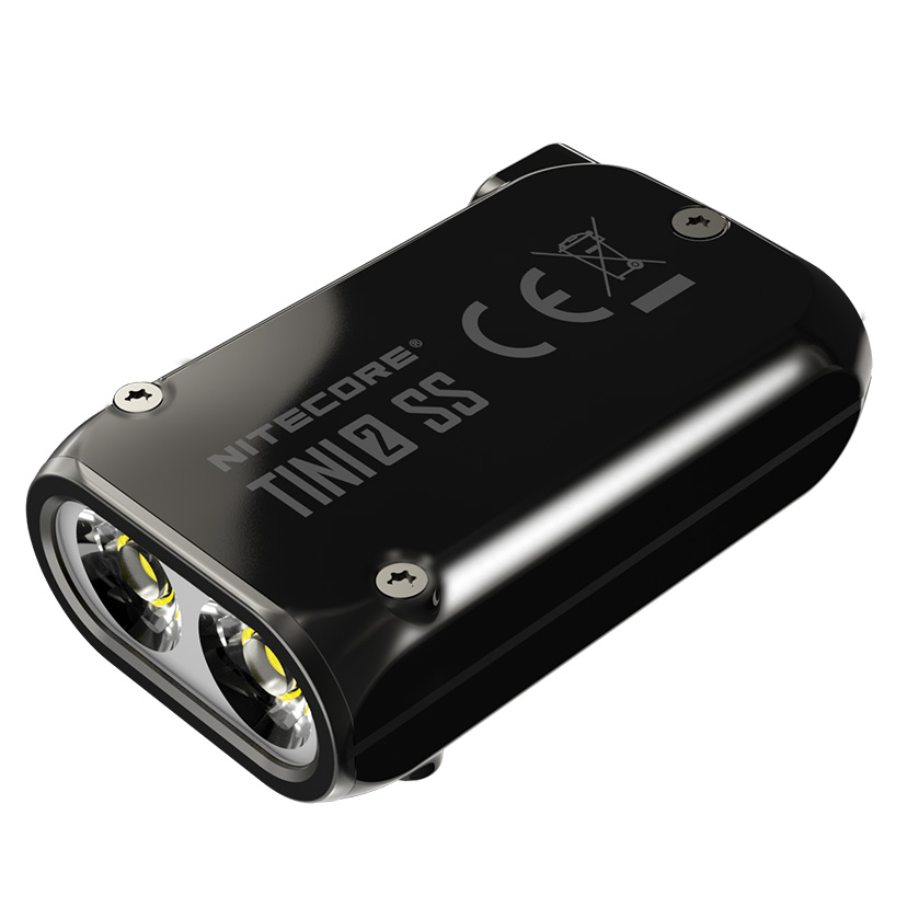 NITECORE TINI 2 Stainless Steel USB-C Rechargeable Keychain Torch 500 Lumens
