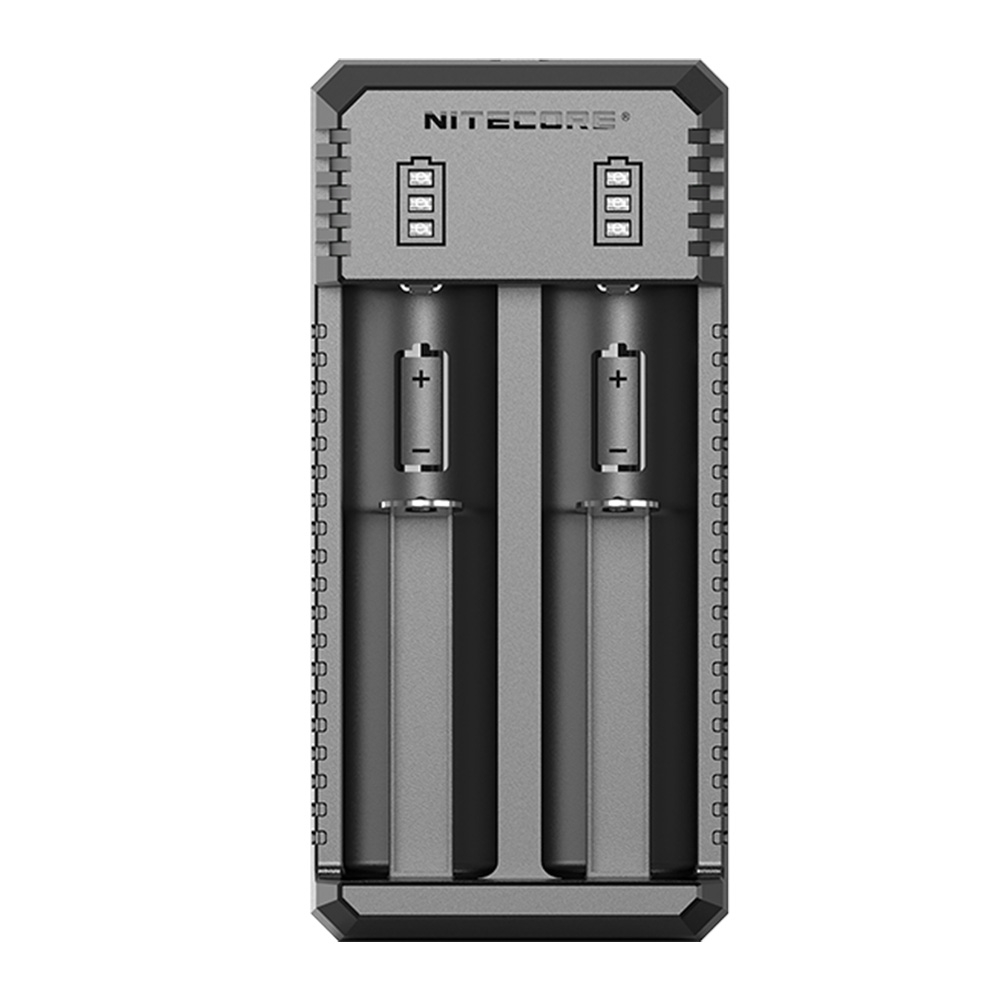 NITECORE UI2 Dual-Slot USB Charger for 18650/21700/18350/20700 Batteries