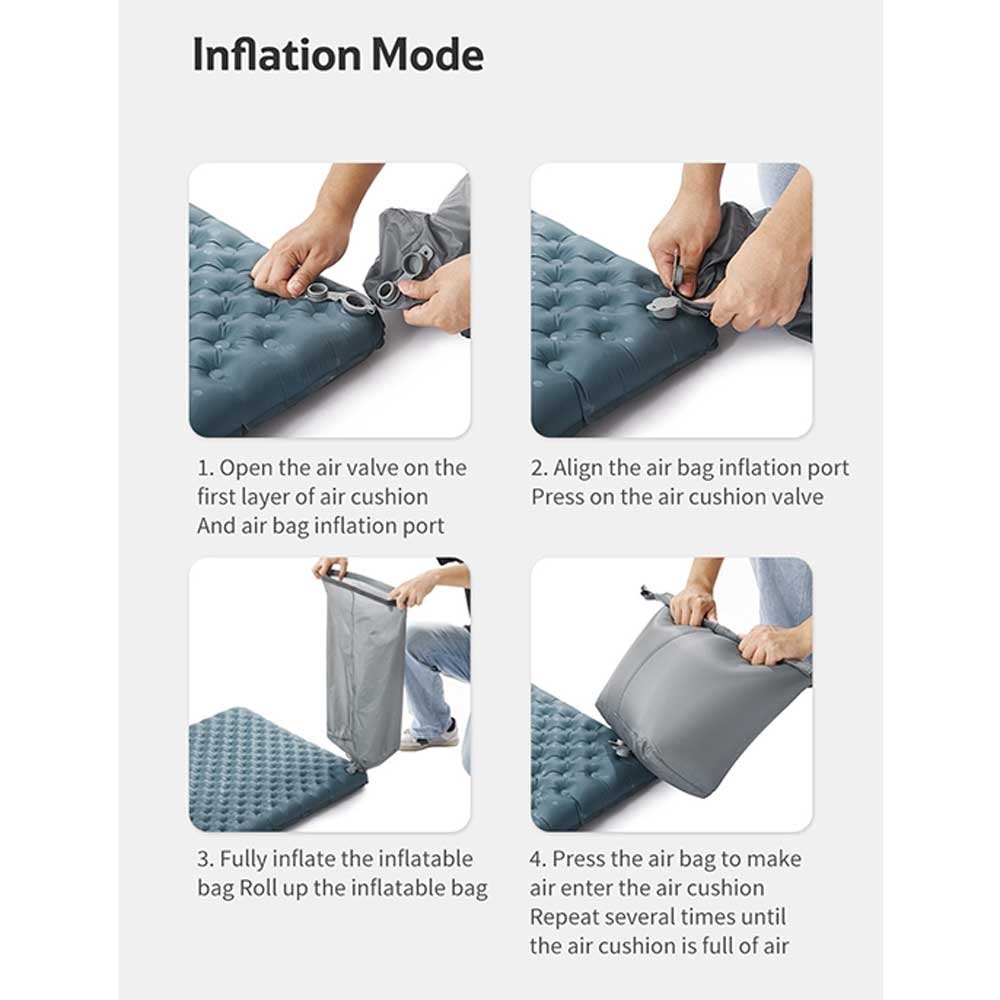 Naturehike R3.5 Ultra Light Inflatable Sleeping Mat Mummy Small Green