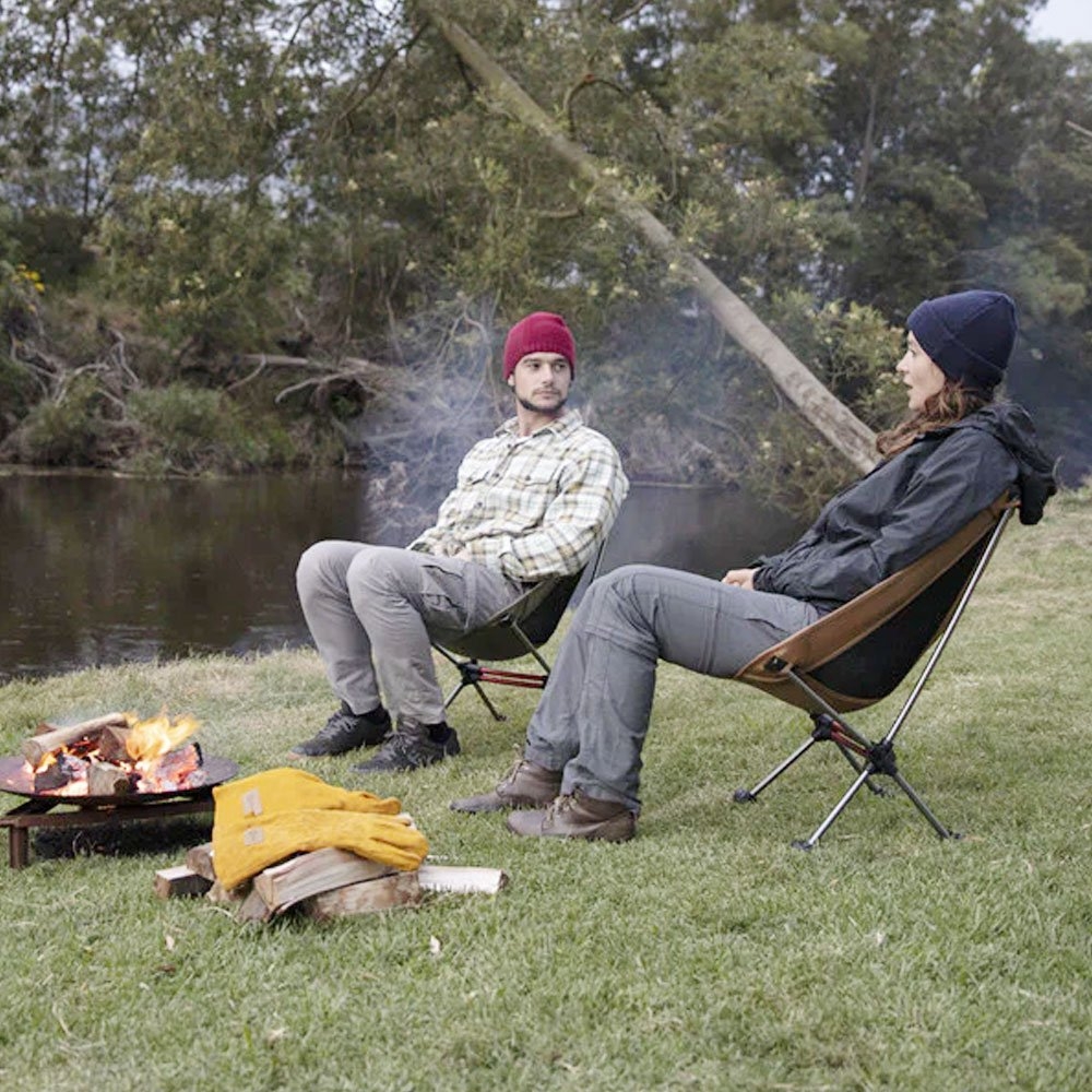 Naturehike Moon High Back Portable Folding Camping Chair Brown/Orange