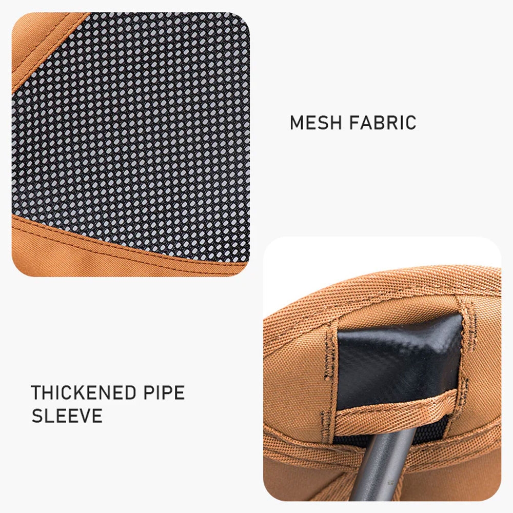 Naturehike Moon High Back Portable Folding Camping Chair Brown/Orange