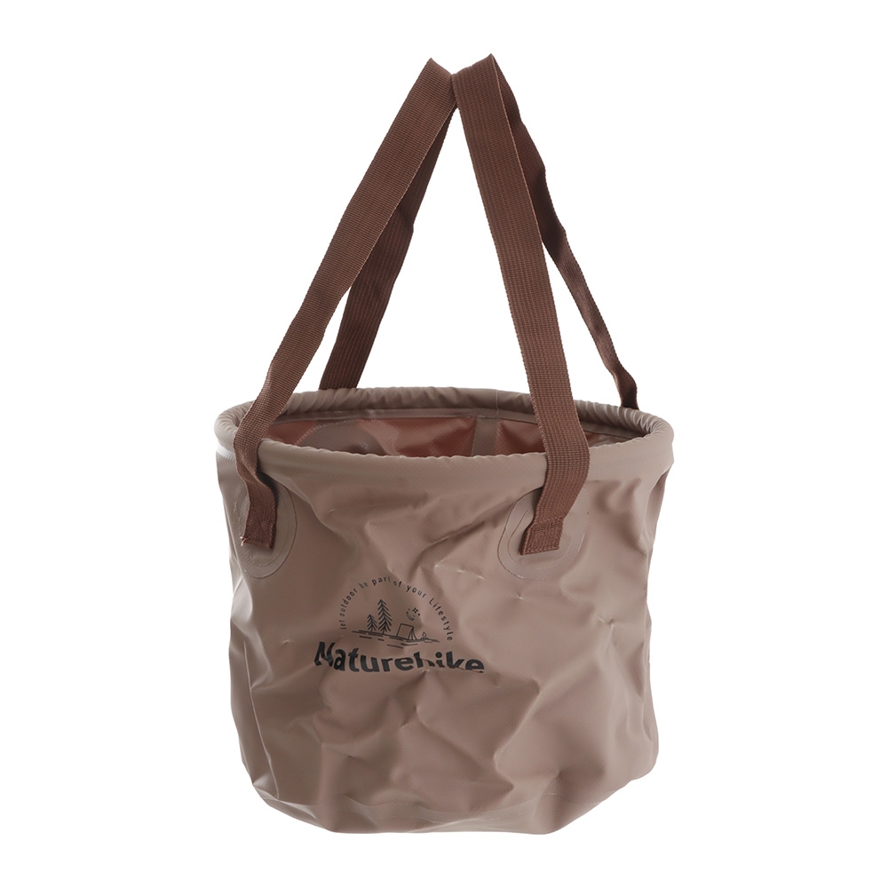 Naturehike Collapsible Waterproof Camping Bucket 10L Brown