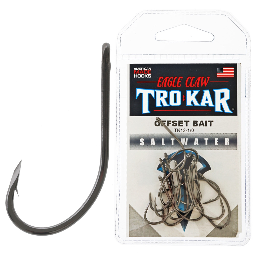 Trokar TK13 Vapor Offset Hooks 4/0 Qty 12