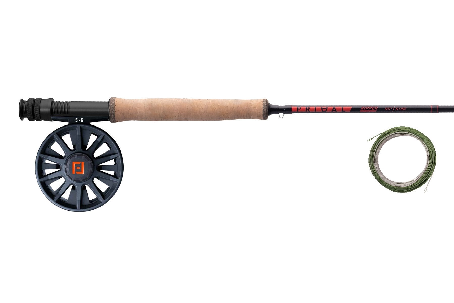 Primal Ripper #6 Surge 5/6 Coil Fly Combo 9ft