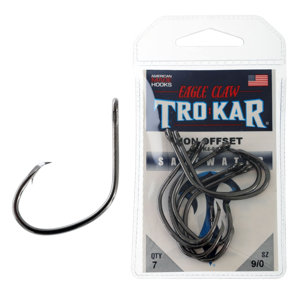 Trokar TK4 Lancet Circle Non-Offset IGFA Hooks 9/0 Qty 7