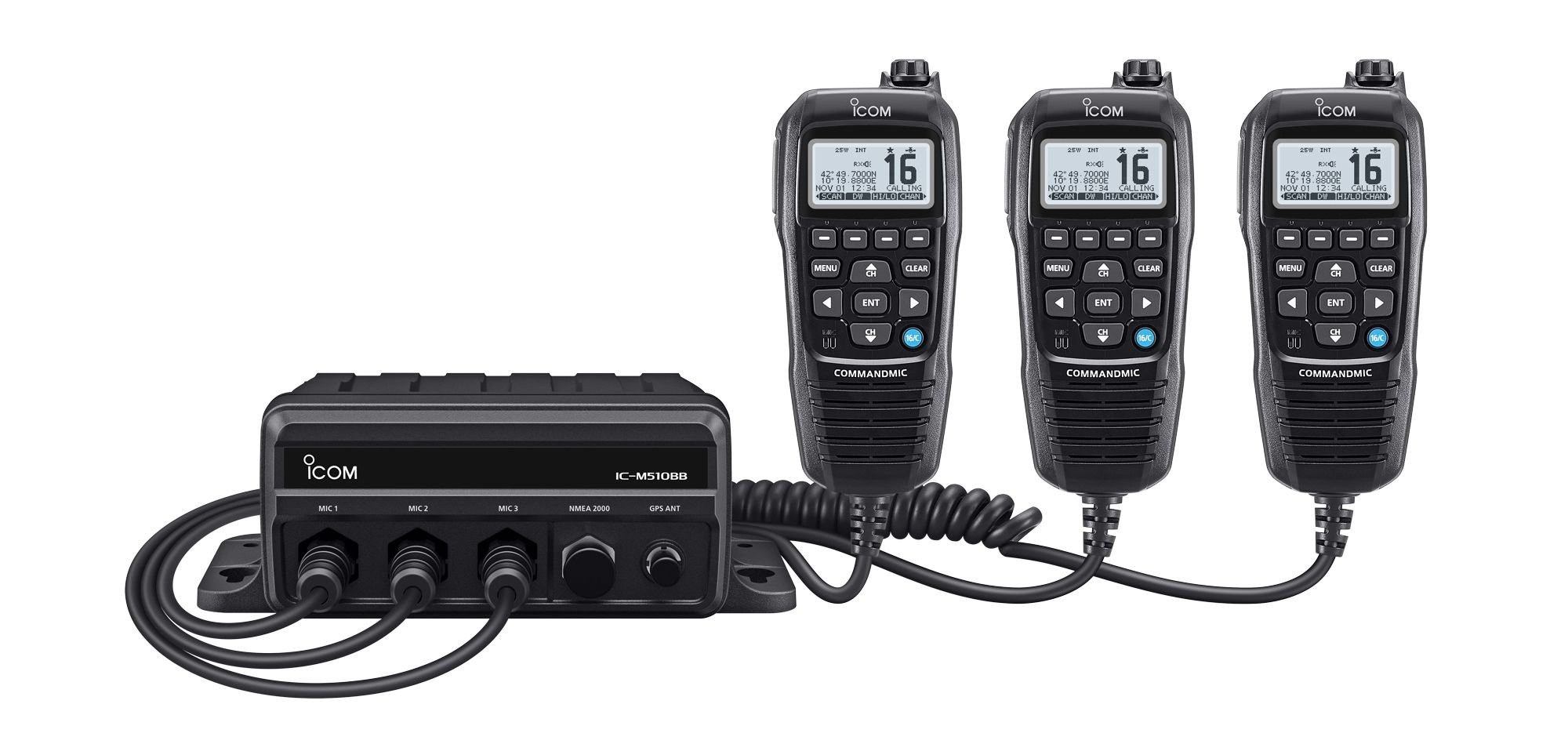 Icom IC-M510BB Fixed-Mount Marine VHF Transceiver with DSC