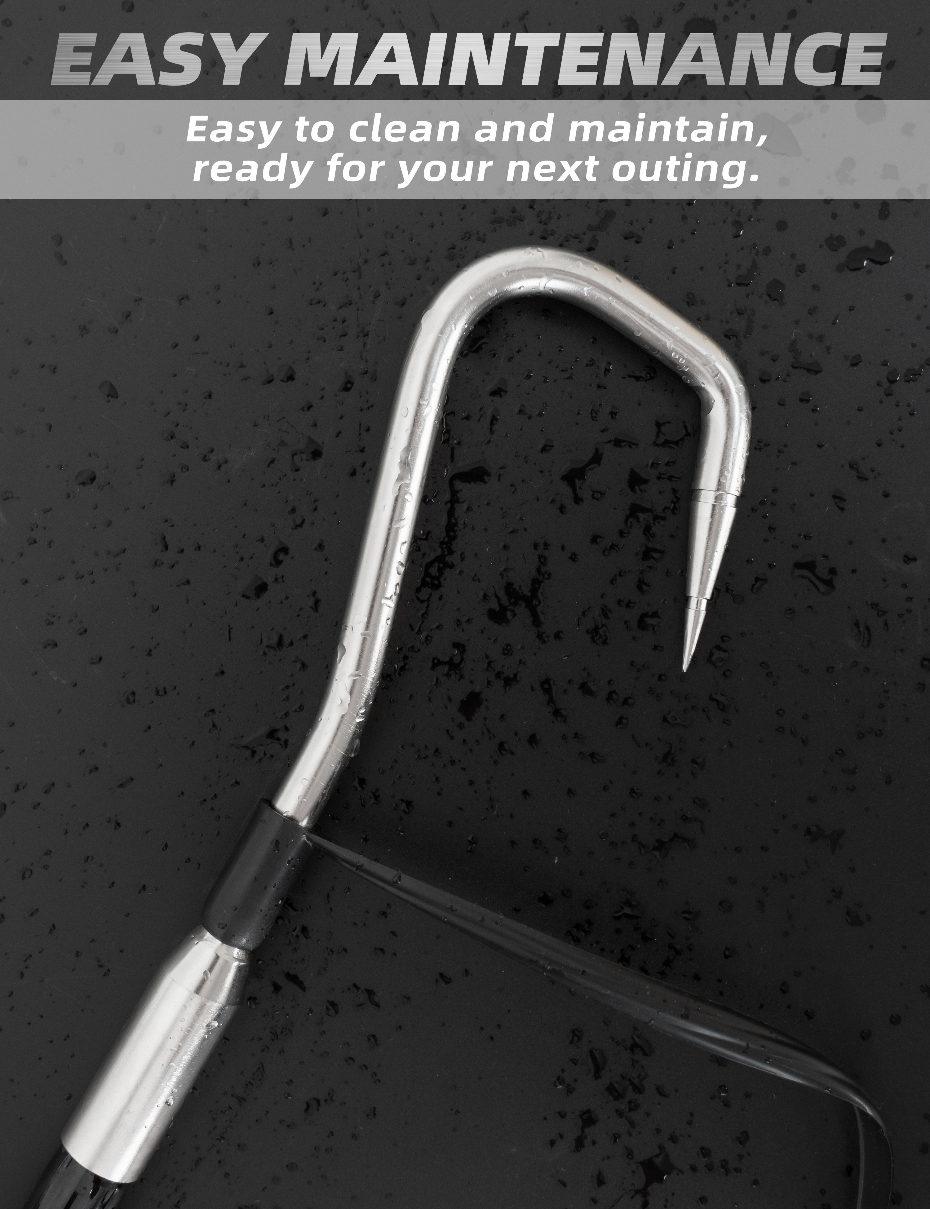 BlueWing Fibreglass Gaff with Stainless Steel Hook