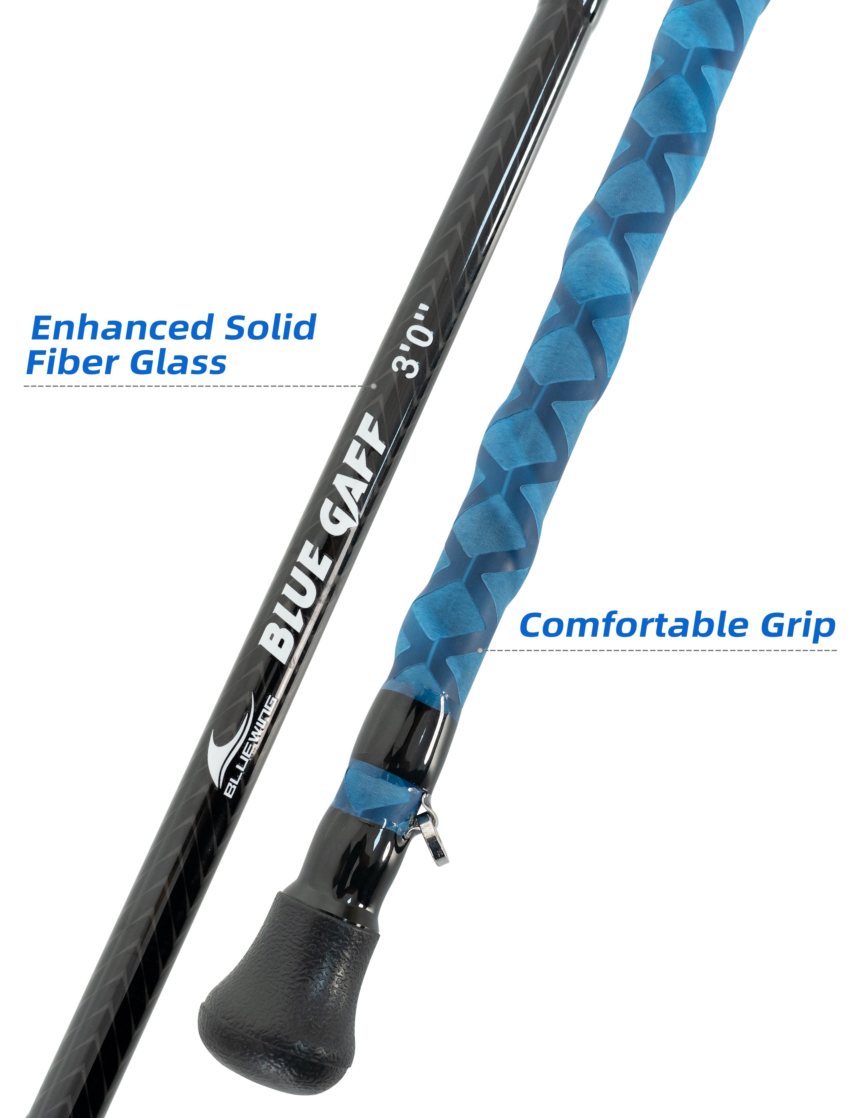 BlueWing Fibreglass Gaff with Stainless Steel Hook