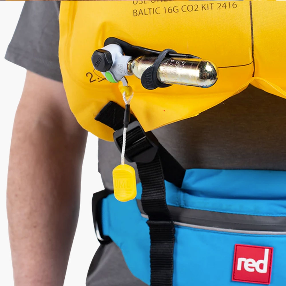 Red Original Airbelt 50N Inflatable Waistbelt PFD Blue