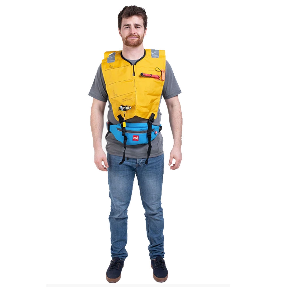 Red Original Airbelt 50N Inflatable Waistbelt PFD Blue