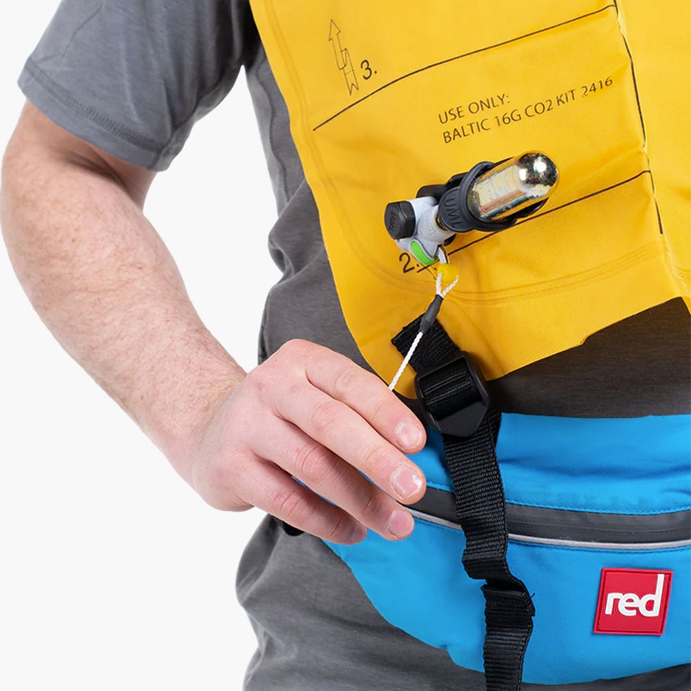 Red Original Airbelt 50N Inflatable Waistbelt PFD Blue
