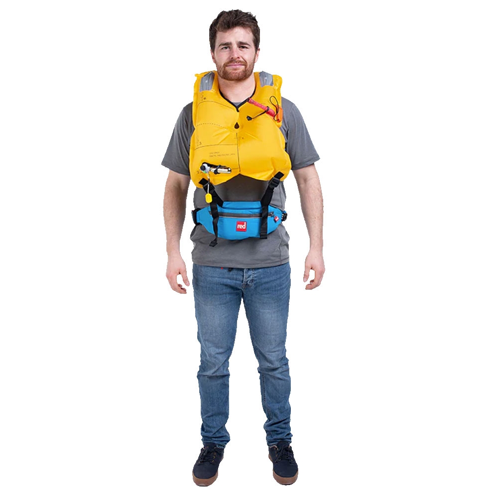 Red Original Airbelt 50N Inflatable Waistbelt PFD Blue