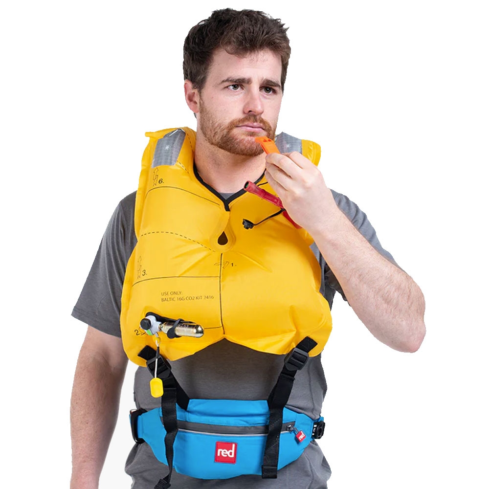 Red Original Airbelt 50N Inflatable Waistbelt PFD Blue