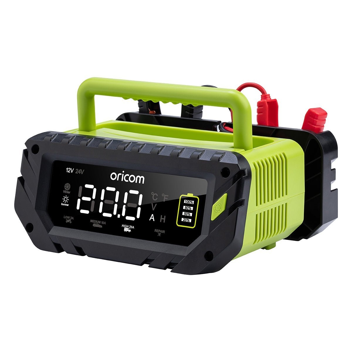 Oricom 7-Stage Battery Charger and Maintainer 20A 12/24V 