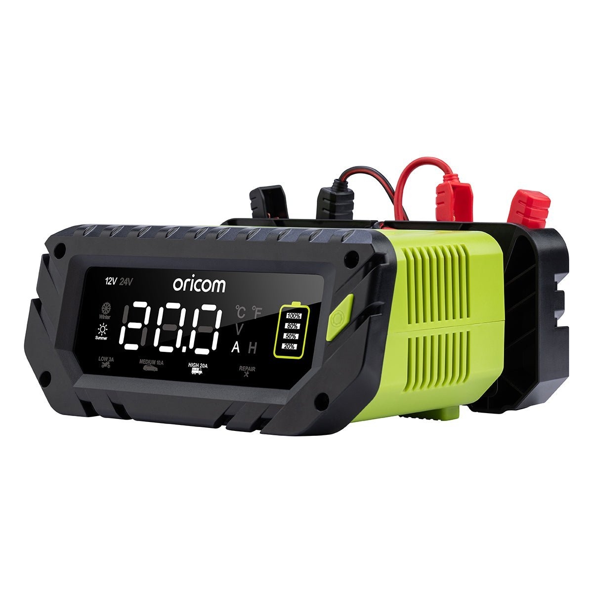 Oricom 7-Stage Battery Charger and Maintainer 20A 12/24V 