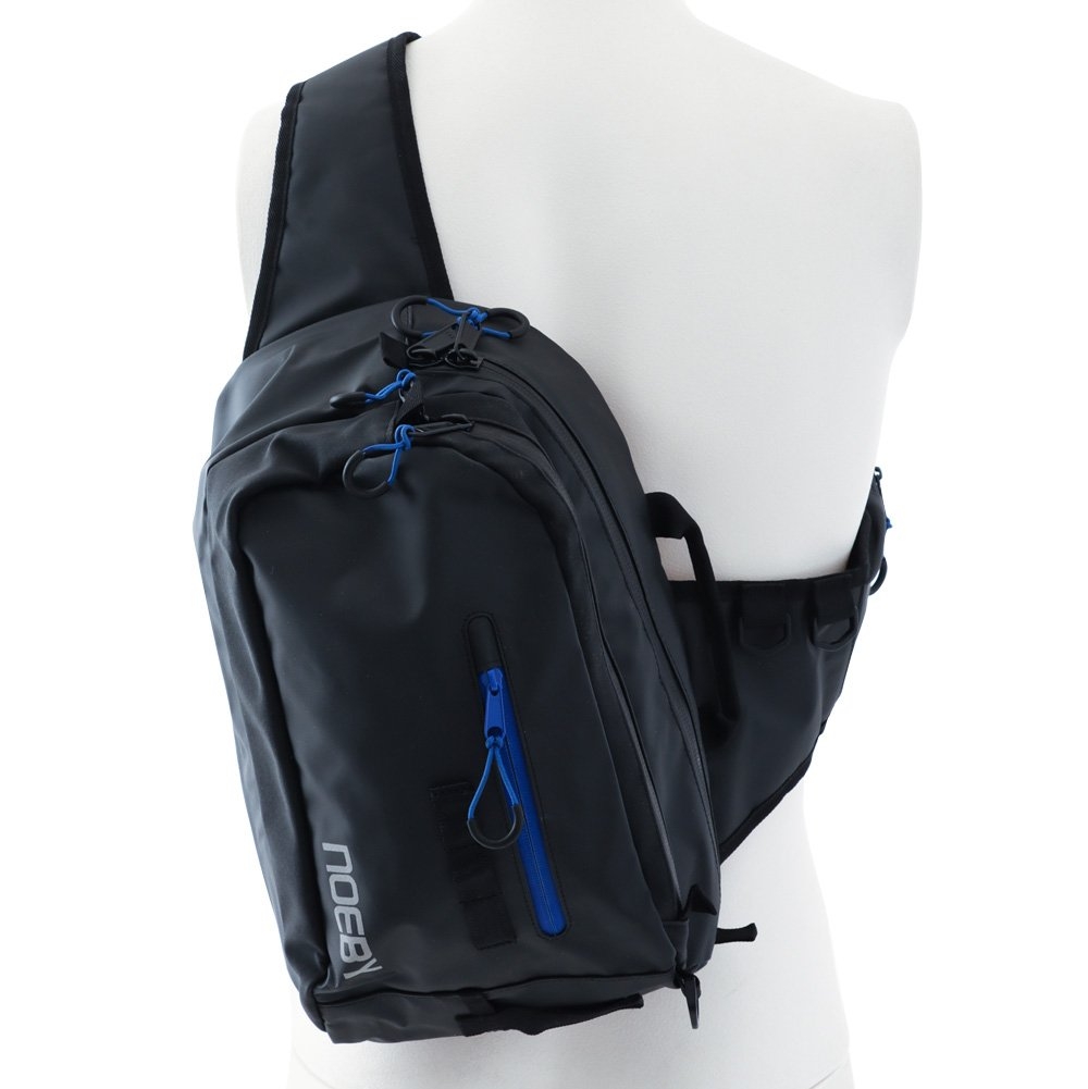 NOEBY Waterproof Sling Tackle Bag Large Blue