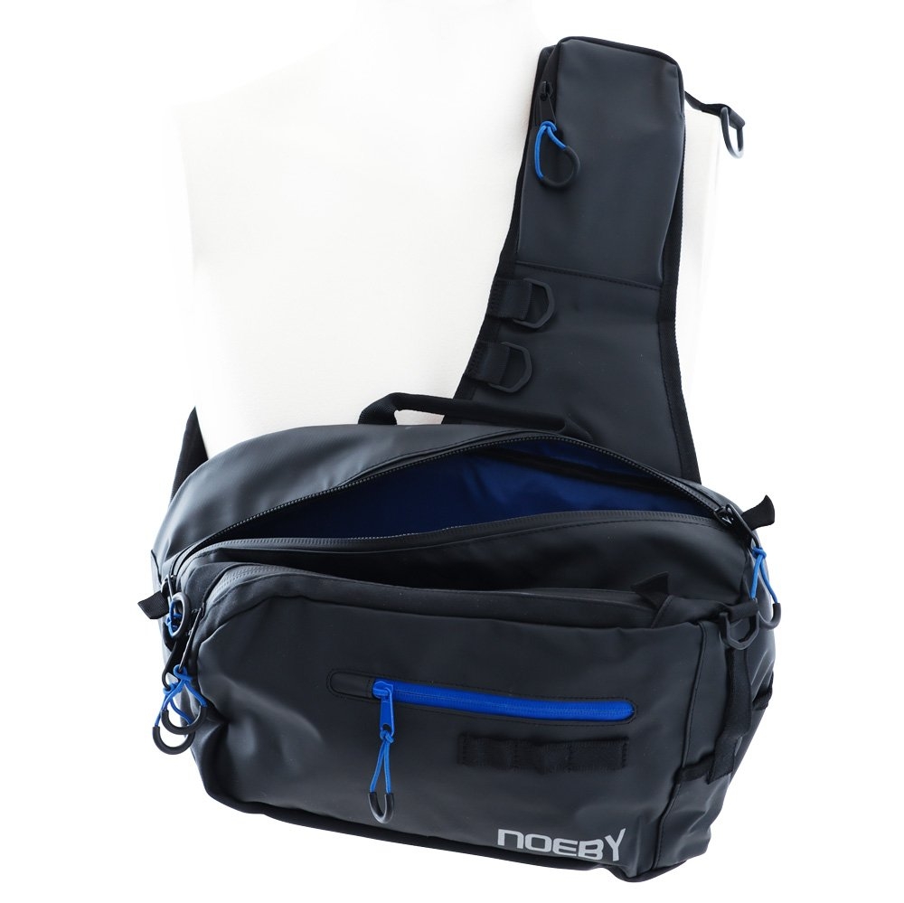 NOEBY Waterproof Sling Tackle Bag Large Blue