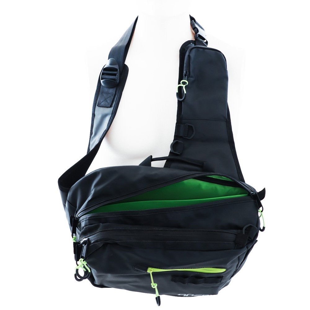 NOEBY Waterproof Sling Tackle Bag Large Green