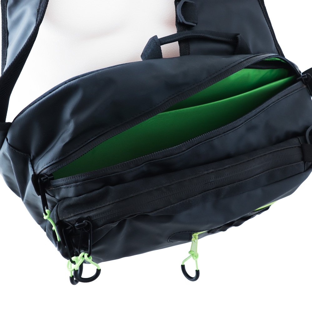 NOEBY Waterproof Sling Tackle Bag Large Green