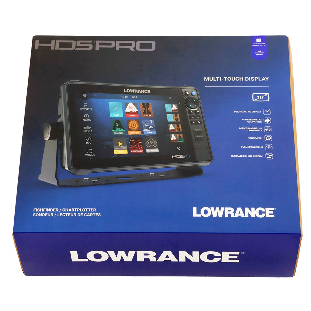 Lowrance HDS-10 PRO GPS Chartplotter/Fishfinder NZ/AU with ActiveImaging HD 3-in-1 Transducer