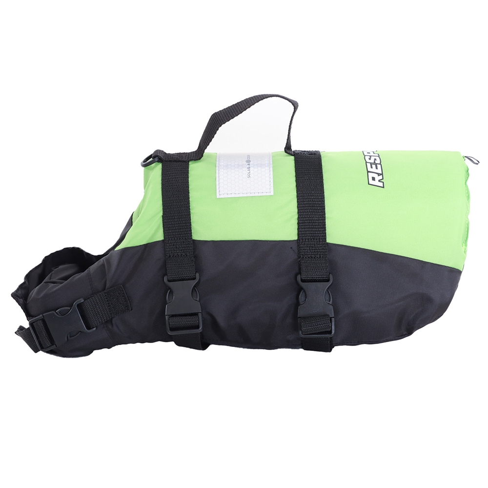 RESPONSE Dog Life Jacket Large Black/Green 10-18kg