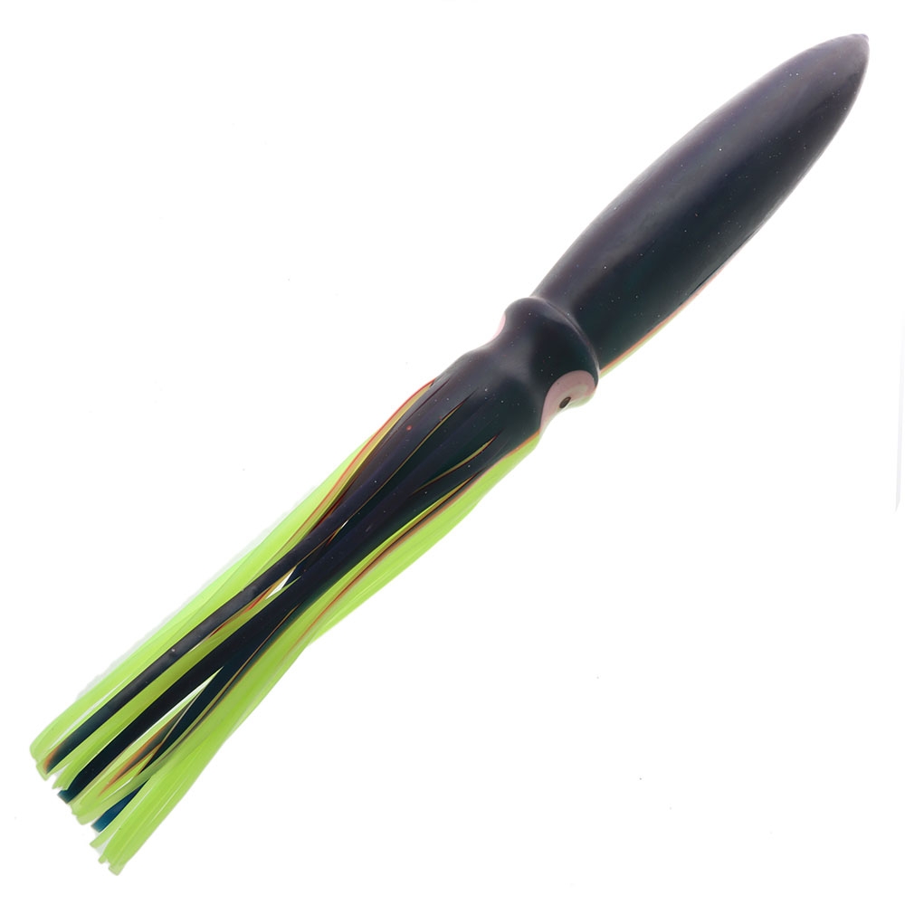 Sea Harvester Bulb Squid Skirt 46cm Lumo Blacktop
