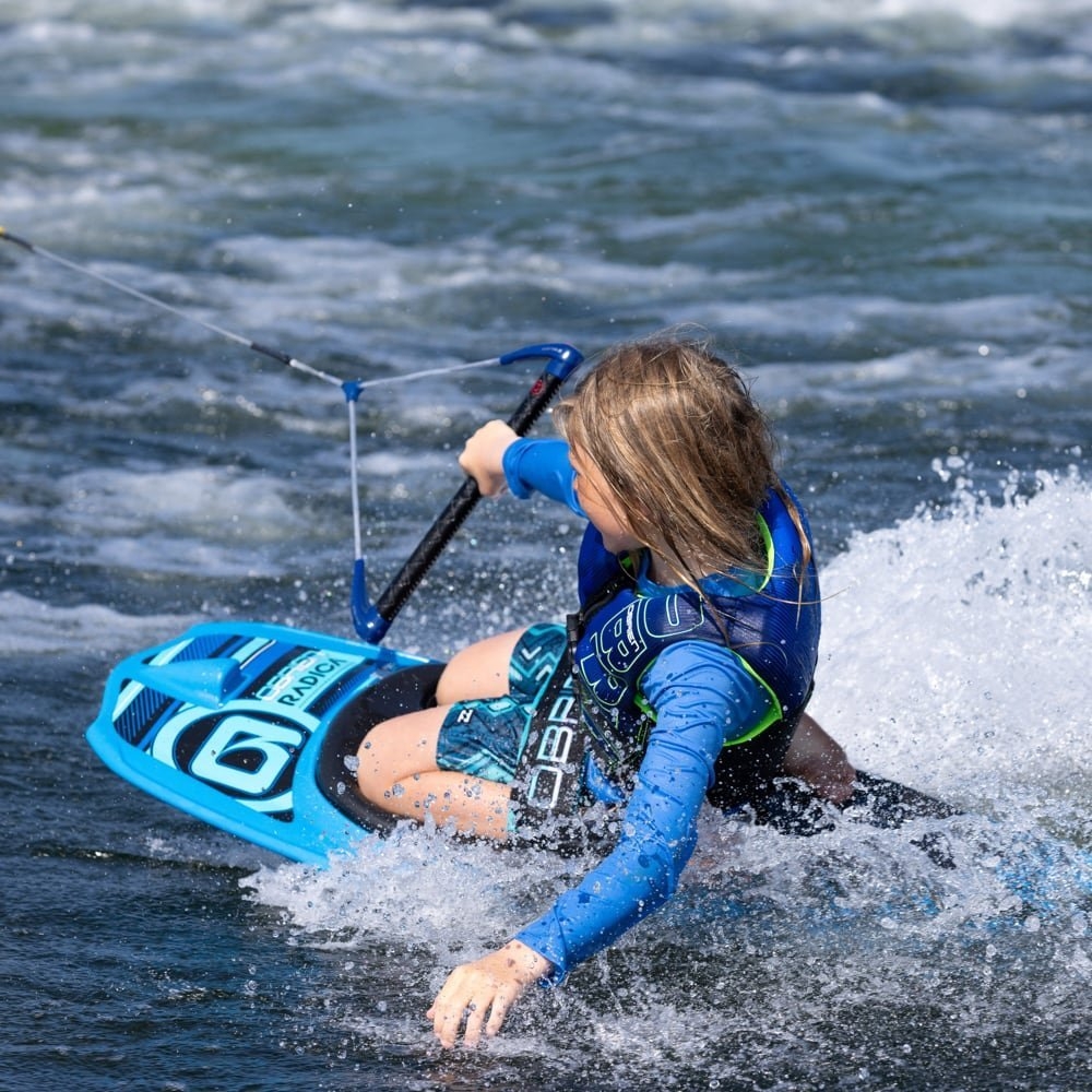O'Brien Radica Kneeboard with Hook Black/Blue
