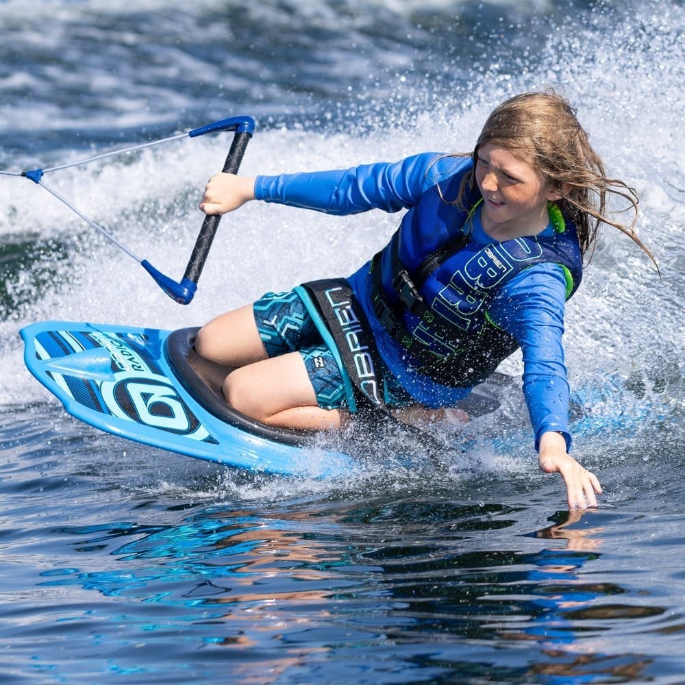 O'Brien Radica Kneeboard with Hook Black/Blue