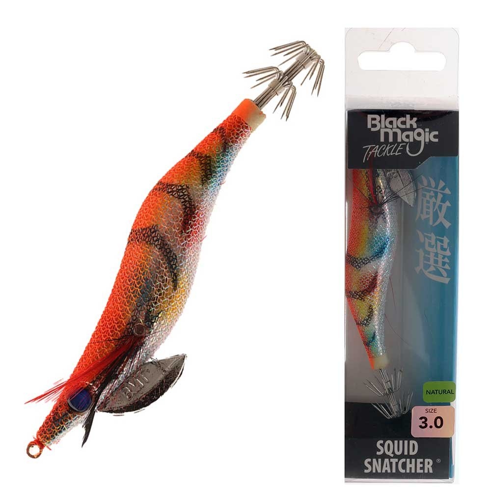 Black Magic Squid Snatcher Squid Jig Natural Size 3 Mardi Gras